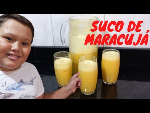 COMO FAZER SUCO DE MARACUJÁ NATURAL DELICIOSO SIMPLES E FÁCIL DE FAZER