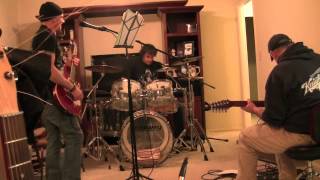 John Bonham style drum soloing 1-18-2014 on clear Vistalites