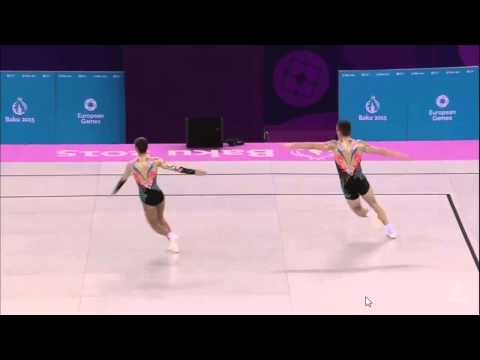 JJEE Baku 2015 - Aerobic - F  MP - Russia (Dukhik Dzhanazian-Denis Solovev