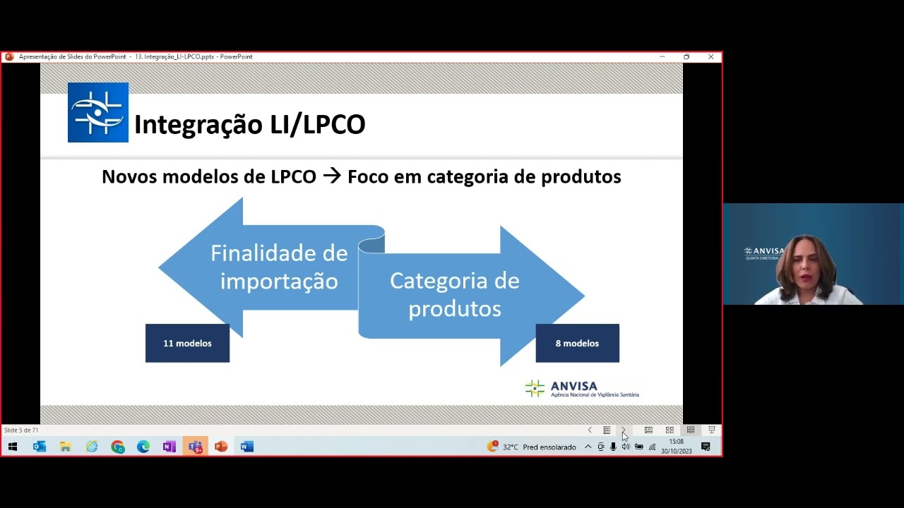 Webinar Integração LI LPCO Anvisa no Portal Único