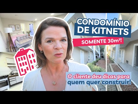 Tour em kitnet de 30m² em prédio com 10 kitnets | Dicas para quem quer construir | Por que kitnets?