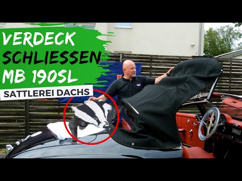 MB 190SL - Verdeck korrekt und schonend schließen nach Restaurierungsabschluß - mit Tipps