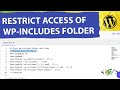 How To Restrict Access To Wp Includes Folder And Files In WordPress