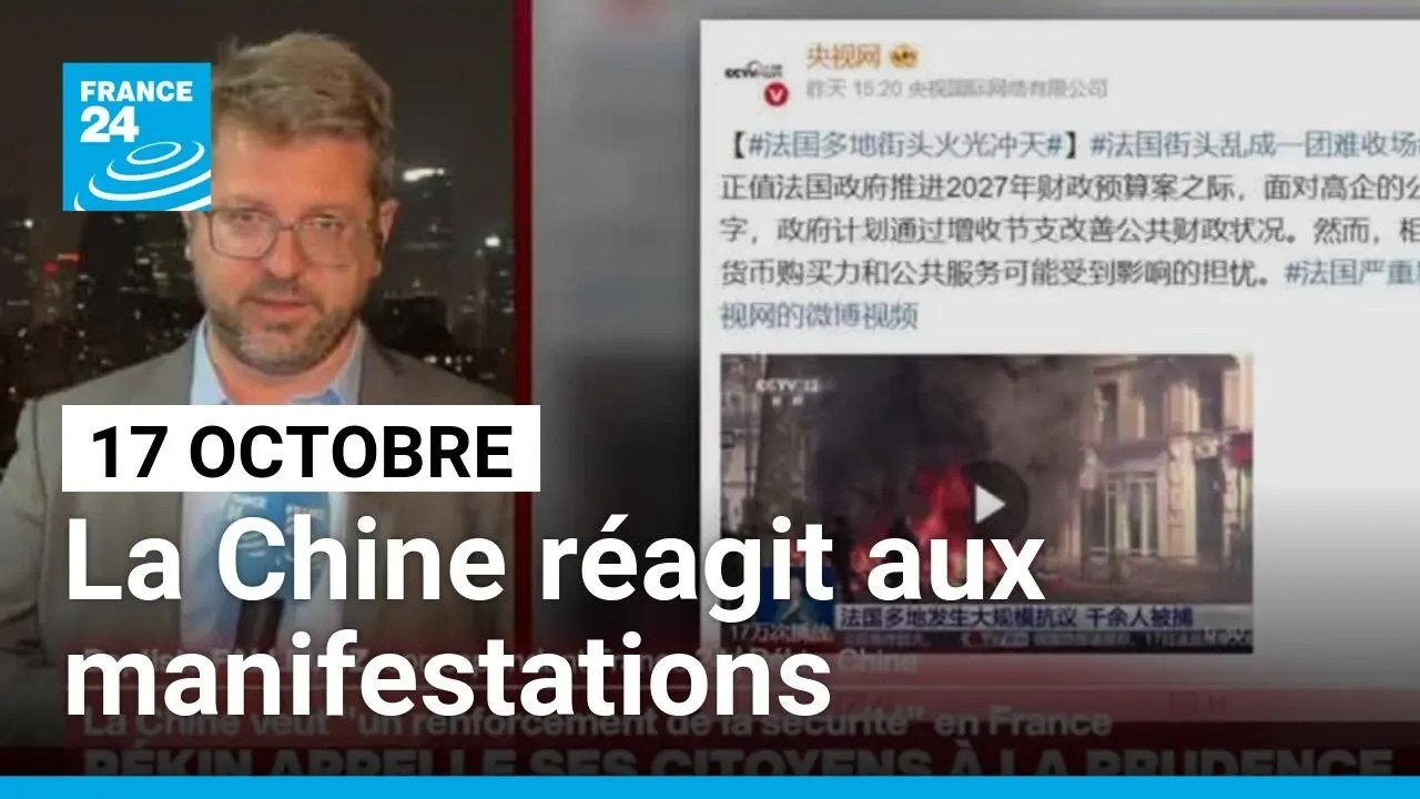 Illustration: Comment la Chine perçoit les violences en France