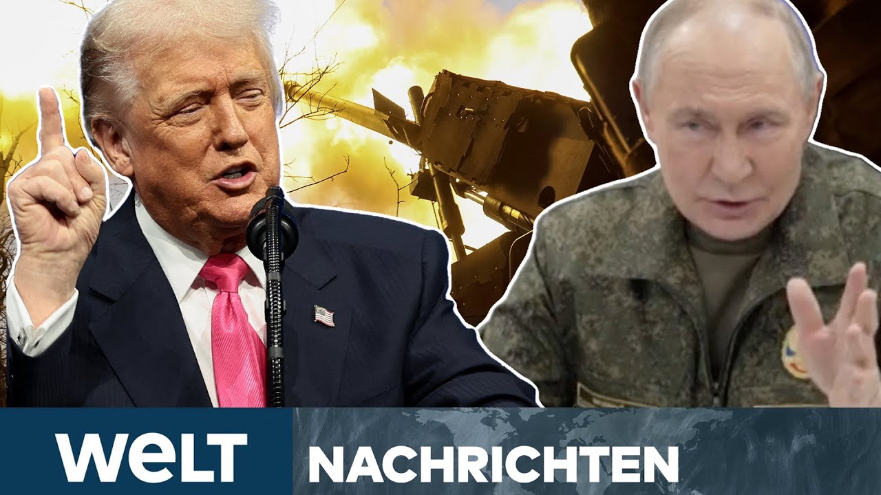 UKRAINE-KRIEG: Trump tobt wegen Putin und Selenskyj! Showdown in Europa über Frieden? | WELT STREAM