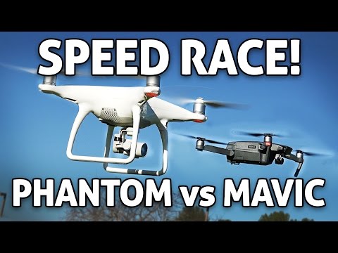 SPEED RACE! DJI Phantom 4 vs Mavic Pro