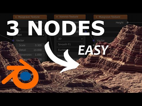 Part of a video titled Easy Procedural Canyons with 3 Nodes - YouTube