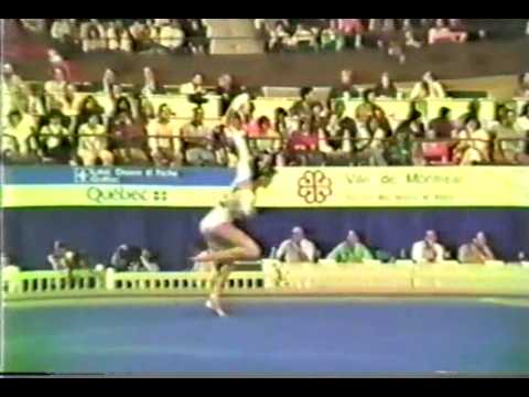 8th T HUN Andrea Ladanyi FX - 1985 World Gymnastics Championships 9.825