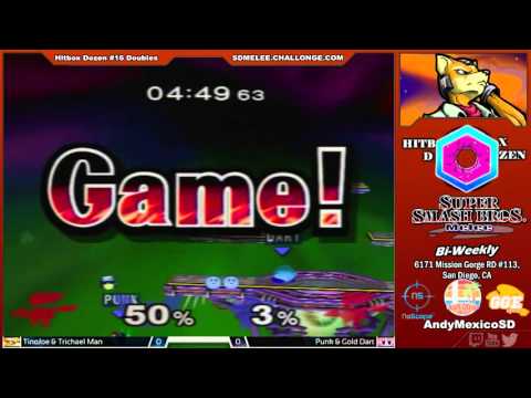 Hitbox Dozen #16 Doubles: Gold Dart & Punk vs TinoJoe & CG | TrichaelMan