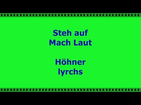 Steh auf, Mach Laut Höhner Lyrics (2014)
