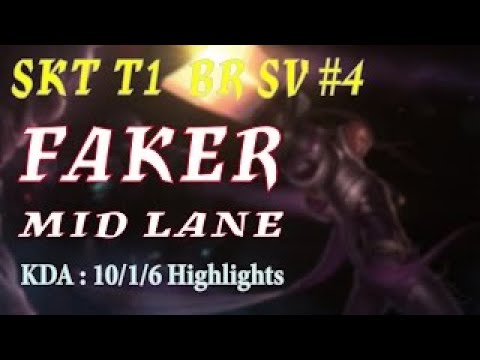 SKT T1 Faker Hightlights Brazil Sever / 19960507 Lucian Vs Ekko | SKT T1 Hihglights Brazil