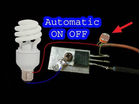 How to make Auto ON OFF 230V CFL light, diy dark sensor
