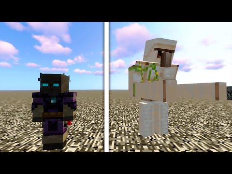Walker King Vs. Mutant Iron Golem in Minecraft