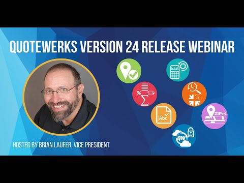 QuoteWerks Version 24 Build 1 Release Webinar