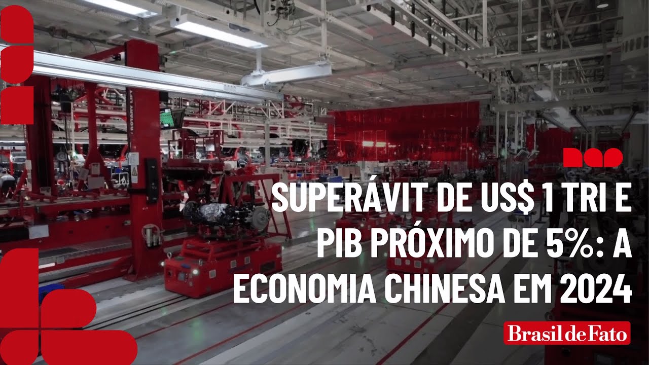 Superávit de US$ 1 tri e PIB próximo de 5%: a economia chinesa em 2024