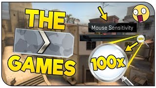 100x Sensitivity Challenge! | CS:GO Silver Games!