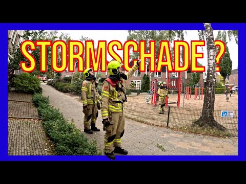🌳Gevaarlijke tak boven speelhuisje? Brandweer Lunteren schiet te hulp! VOLUNTEERS DUTCH FIREFIGHTERS