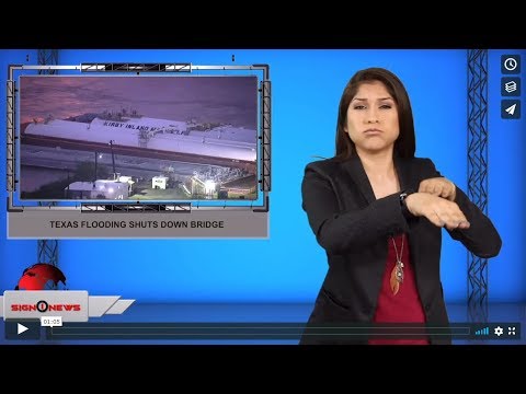 Texas flooding shuts down bridge (9.20.19)