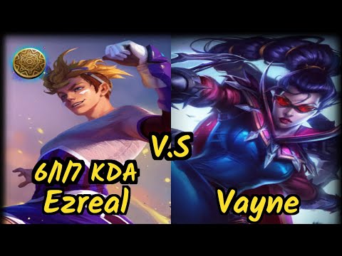 Teddy (EZREAL) vs VAYNE - 6/1/7 KDA BOTTOM ADC GAMEPLAY - KR Ranked DIAMOND