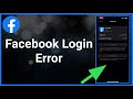 How To Fix Facebook Login Error On iPhone