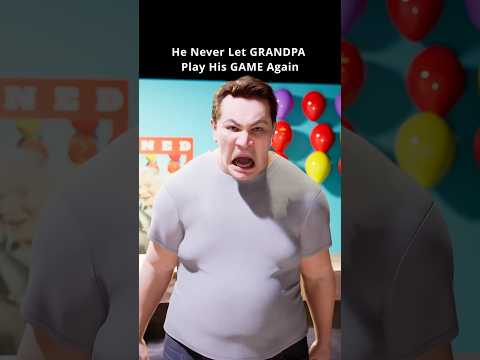 He Never Let GRANDPA Play his GAME Again #shortsfeed #funny #story