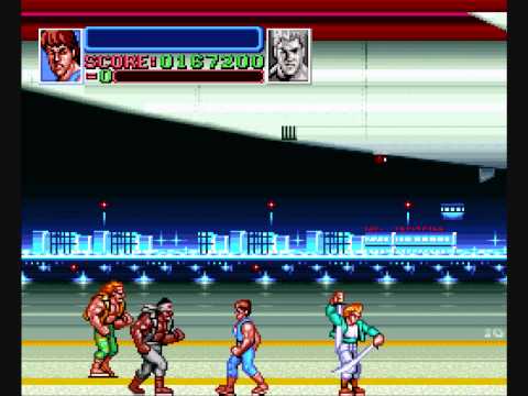 Return of Double Dragon SNES Super Famicom  Hard Mode Playthrough - Mission 2 - Airport HD