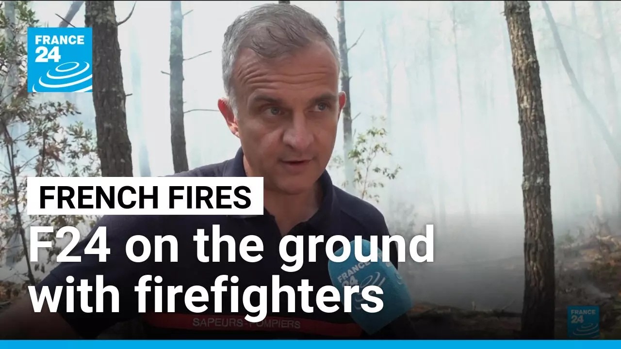 French wildfires: FRANCE 24 goes on the ground with firefighters • FRANCE 24 English
