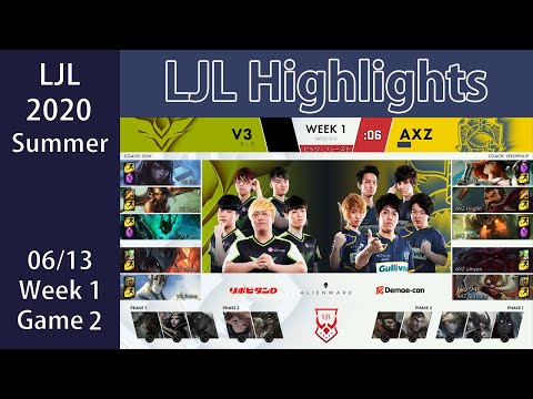 V3 (Bugi Nidalee) VS AXZ (Hoglet Graves) Highlights LJL 2020 Summer W1G2