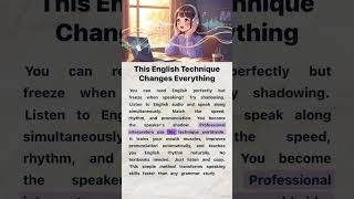 This English Technique Changes Everything | English Reading and Listening Practice #easyenglish