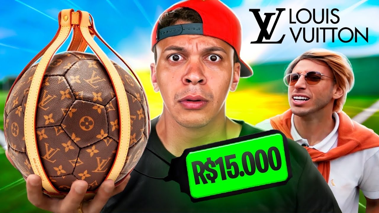 PAGAMOS 15 MIL REAIS NA BOLA LOUIS VUITTON!!! VALE A PENA??? 😱💰(ft. jorginho)