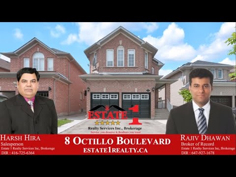 8 Octillo Boulevard, Brampton-VIRTUAL TOUR