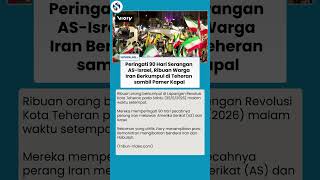Ribuan Massa Teheran Peringati 90 Hari Perang Iran vs AS-Israel, Kibarkan Bendera Hizbullah