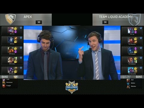 APX vs TLA Highlights Game 4 - Apex vs Team Liquid Academy - 2016 NA Challenger Spring Semifinal #2