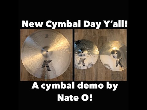 New Cymbal Day  Y'all- (Demoing Zildjian Cymbals -14" K Custom Session Hats and 22" K Ride)