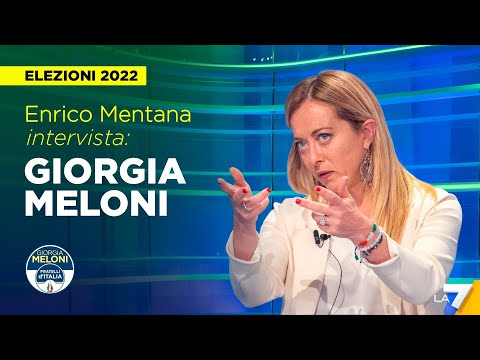 , title : 'Elezioni 2022 | Enrico Mentana intervista Giorgia Meloni di Fratelli d'Italia'