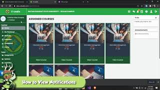 SKSU E-LeaDS : How to view notifications