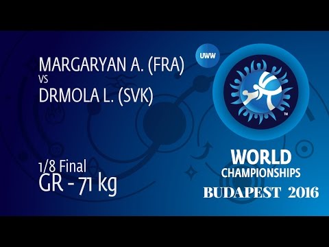 1/8 GR - 71 kg: A. MARGARYAN (FRA) df. L. DRMOLA (SVK) by TF, 10-1