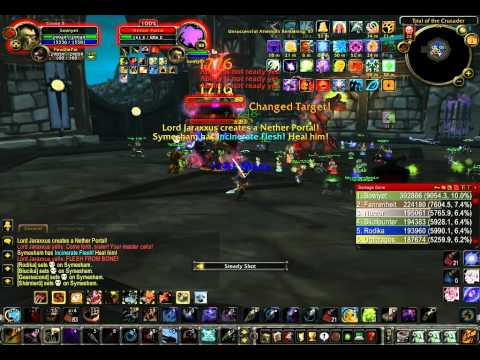 World of Warcraft Trial of the Crusade Lord Jaraxxus 25-man heroic try