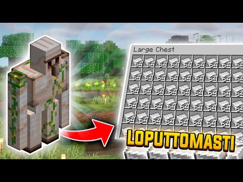 Näin Saat LOPUTTOMASTI RAUTAA Minecraftissa?!