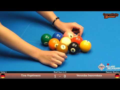 Tina Vogelmann (GER) v Veronika Ivanovskaia (GER) | Women | TOR SERVICE 24 / BILLARD BECKMANN 2017