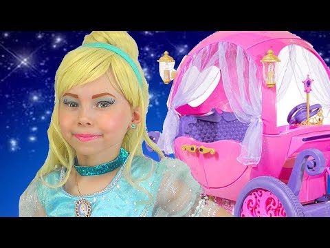 Alice as a Cinderella going to a Ball on the Princess Carriage