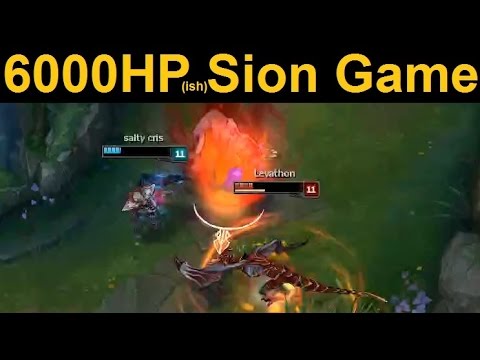 6000HP Jungle Sion Gameplay - WHY DO I FEEL... NOTHING?!