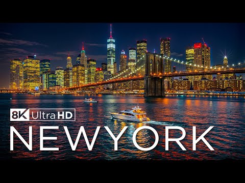 Explore New York 8K - The City That Never Sleeps with Iconic Skylines & Vibrant Streets