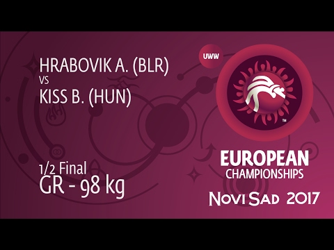 1/2 GR - 98 kg: A. HRABOVIK (BLR) df. B. KISS (HUN), 3-1