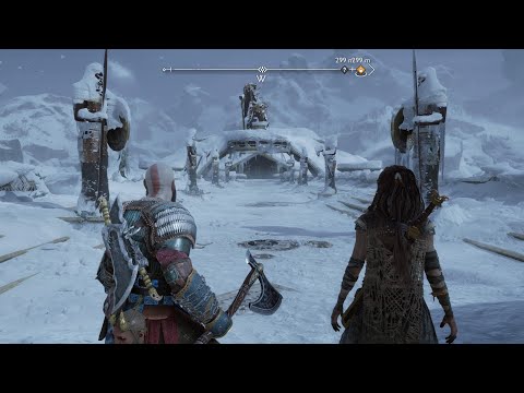Kratos,Mimir And Freya Revisit Tyr’s Temple For The First Time After The Previous Game