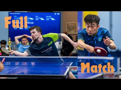 Westchester Table Tennis Center October 2025 Open Singles Final Kai Zhang Vs Romain Lorentz - 11/25