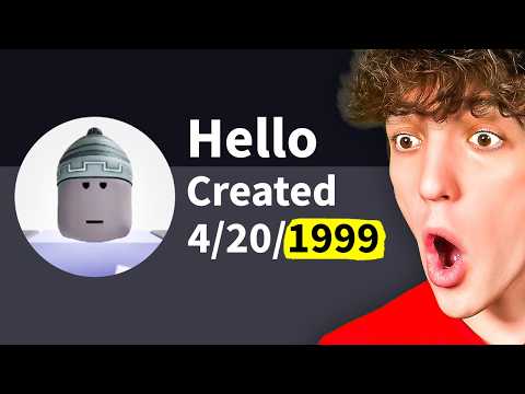 THE FIRST ROBLOX ACCOUNT...