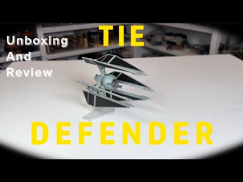 Star Wars Micro Galaxy Squadron Tie Defender Toy Unboxing and Review