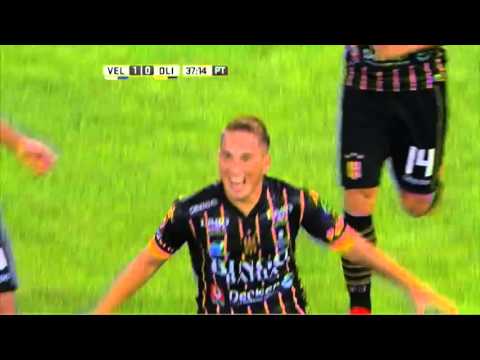 Gol de Acuña. Vélez 1 - Olimpo 1. Fecha 2. Campeonato de Primera División 2016