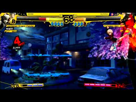 Persona 4 Arena Online XBL Tournament #1 Top 8 Losers: Coplevole (Chie)  vs. Grover (Yu)